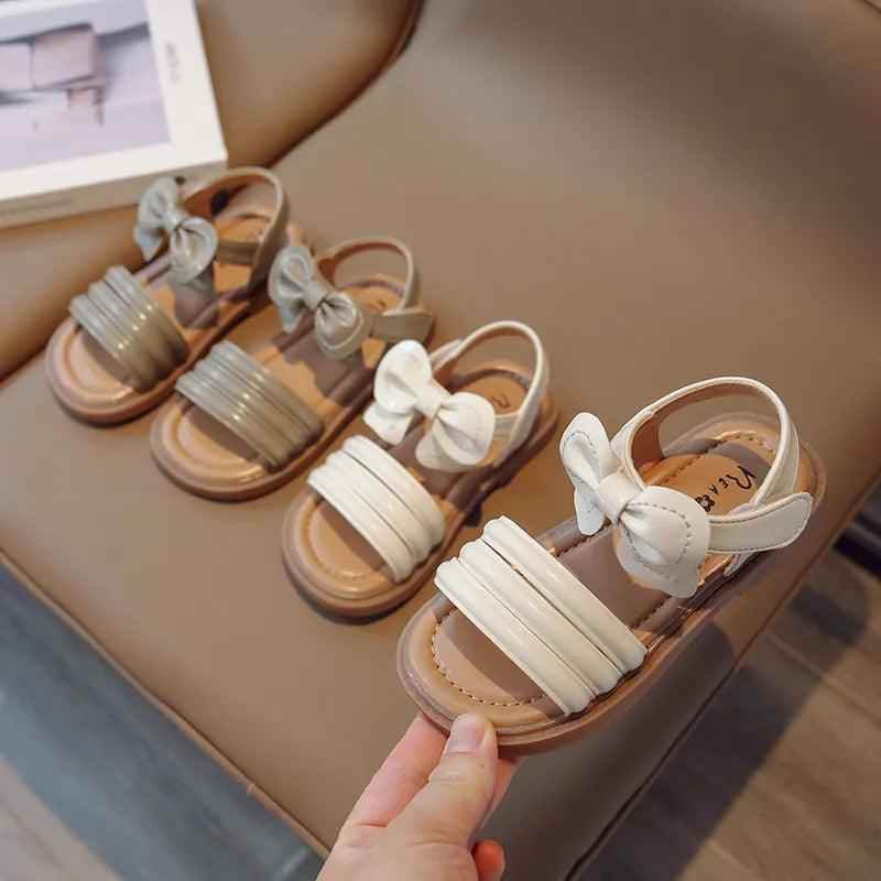 G06035 Girls Casual Sandals with Bow - Soft Children&