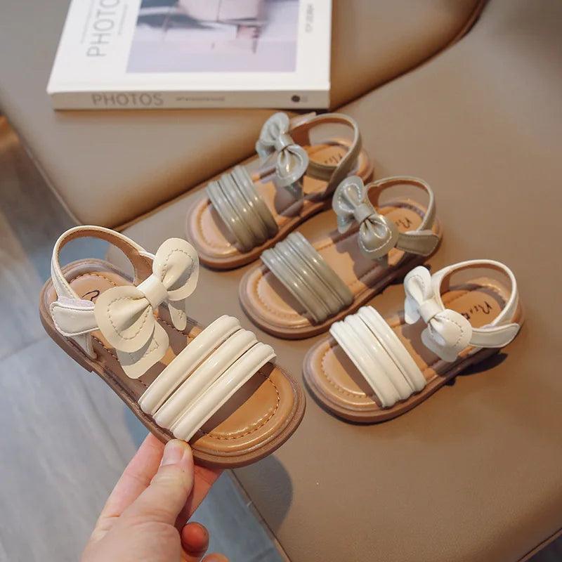 G06035 Girls Casual Sandals with Bow - Soft Children&