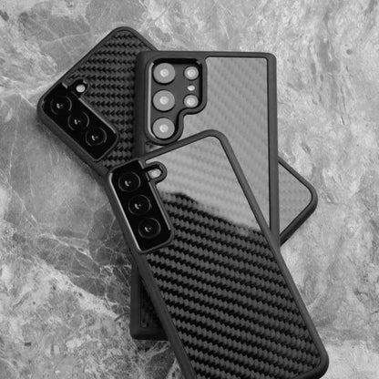 Galaxy S22 Ultra Cute Phone Case: Real Carbon Fiber, Business Cover - Touchy Style .