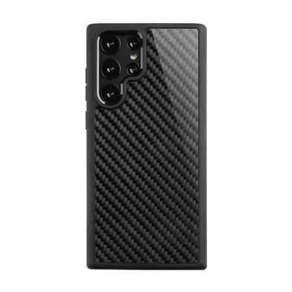 Galaxy S22 Ultra Cute Phone Case: Real Carbon Fiber, Business Cover - Touchy Style