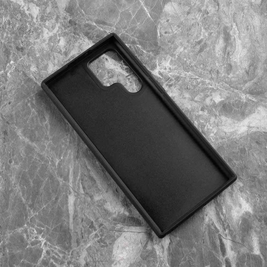 Galaxy S22 Ultra Cute Phone Case: Real Carbon Fiber, Business Cover - Touchy Style