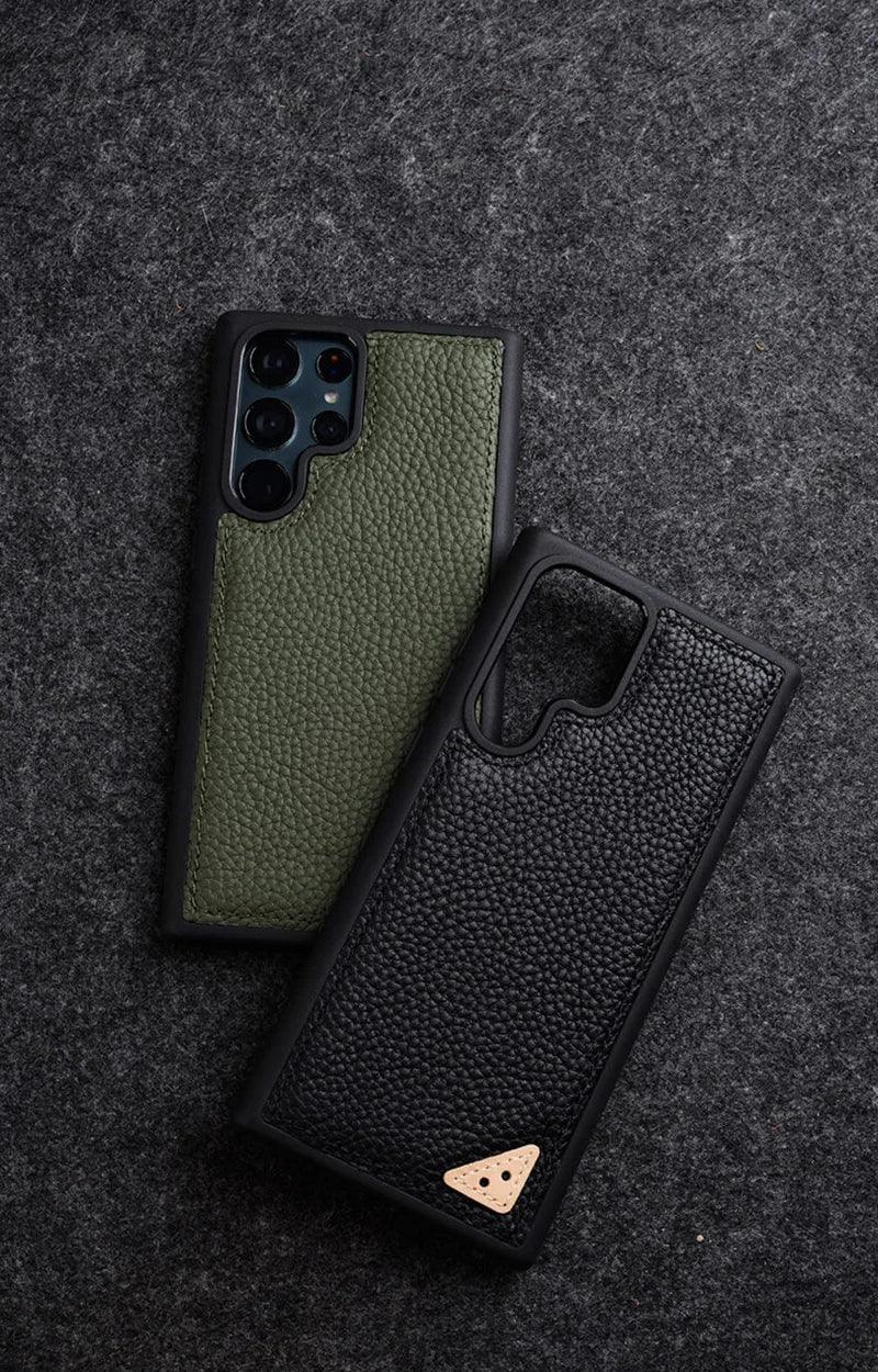 Galaxy S22 Ultra Plus Business Cover: Cute Leather Phone Case - Touchy Style .
