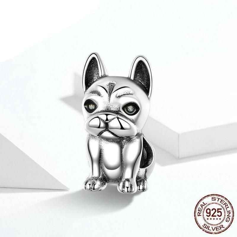 GB419: 925 Sterling Silver French Bulldog Pendant Charm Jewelry (Without Chain) - Touchy Style