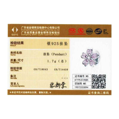 GB424: Pink Cherry Blossom Flower Charm Pendant Jewelry (Without Chain) - Touchy Style