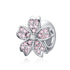 Pink Cherry blossom Flower Charm Jewelry Pendent For Bracelet & Bangle - Touchy Style .
