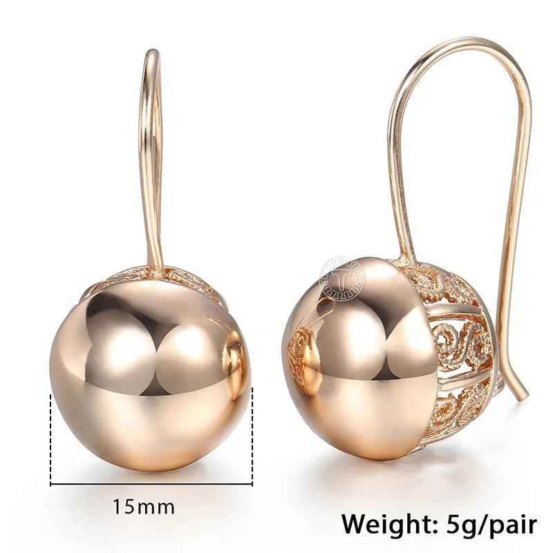 GE66 Dangle Earrings Charm Jewelry - Cut Out Ball Design - Touchy Style