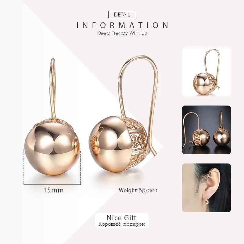 GE66 Dangle Earrings Charm Jewelry - Cut Out Ball Design - Touchy Style