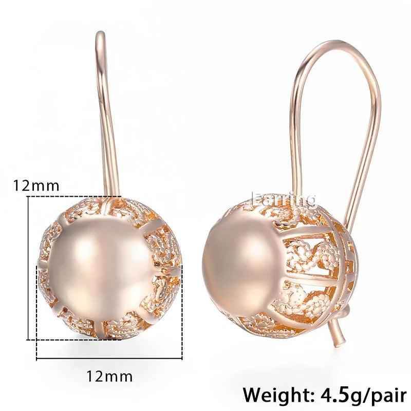 GE66 Dangle Earrings Charm Jewelry - Cut Out Ball Design - Touchy Style