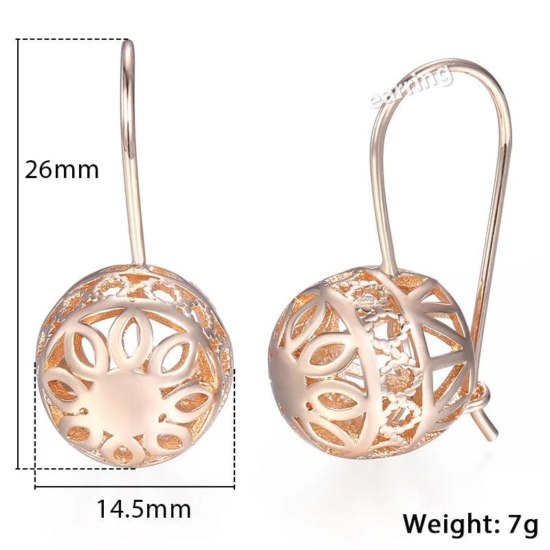 GE66 Dangle Earrings Charm Jewelry - Cut Out Ball Design - Touchy Style