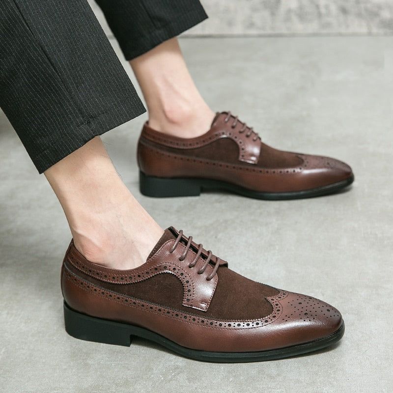 Genuine Leather Oxfords for Formal and Casual Men&