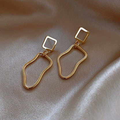 Geometric Hollow Out Metal Dangle Long Earrings Charm Jewelry XYS0111 - Touchy Style