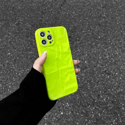 Get a Green Matte Cute Phone Case for iPhone 15, 14, 13, 12 Pro Max, 11 Pro Max, XR, XS, X, 8 Plus, and 7 with a Built-in Lens Cover - Touchy Style