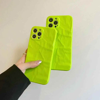 Get a Green Matte Cute Phone Case for iPhone 15, 14, 13, 12 Pro Max, 11 Pro Max, XR, XS, X, 8 Plus, and 7 with a Built-in Lens Cover - Touchy Style