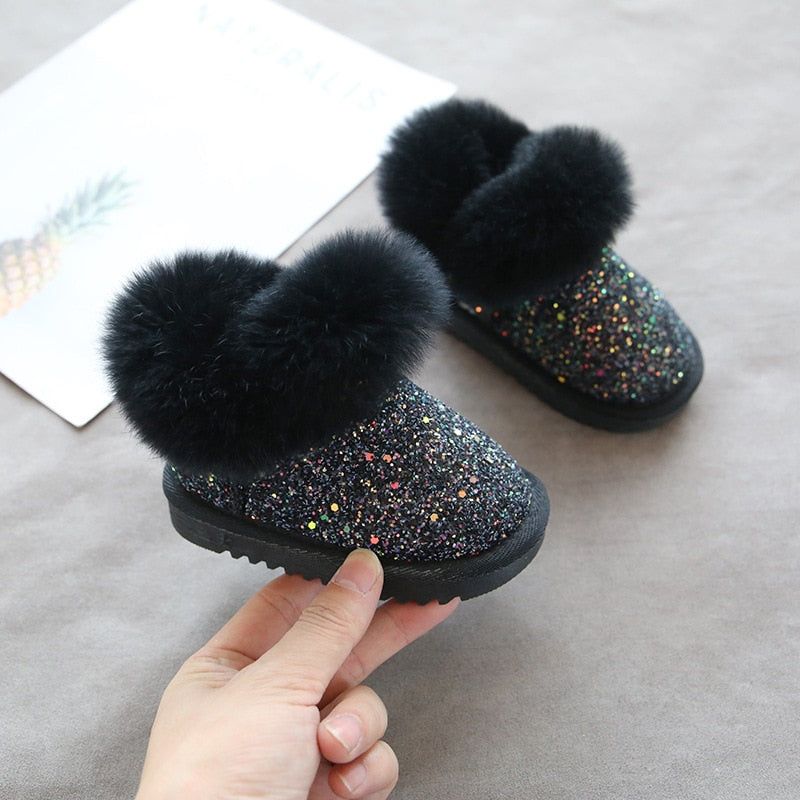 Girl Children Toddler Casual Shoes Fur Boots #T19-142 | Touchy Style