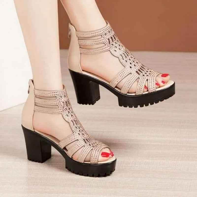 Gladiator High Heels Women&