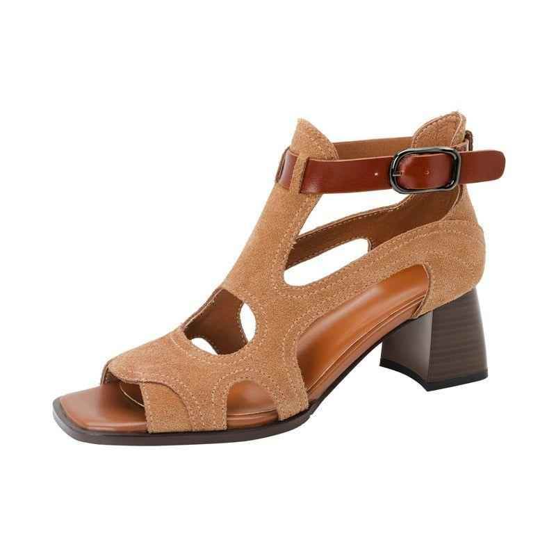 Gladiator Sandals High Heels - Women&