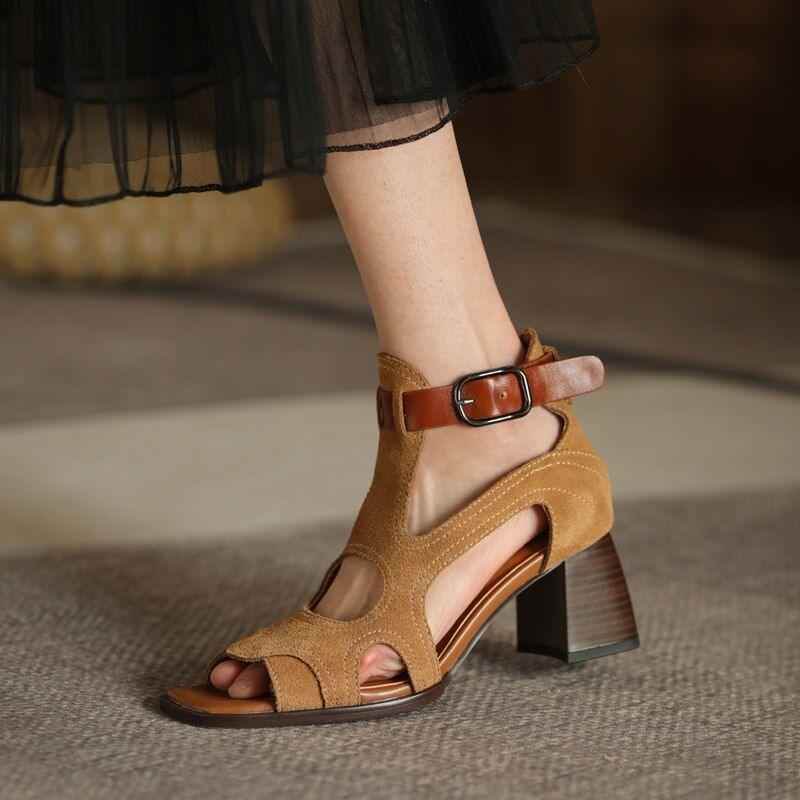 Gladiator Sandals High Heels - Women&