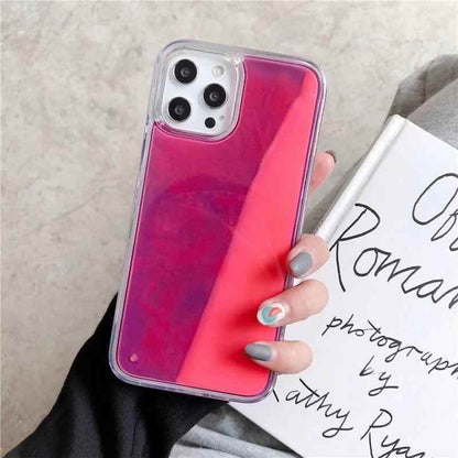 Glitter Luminous Cute Phone Case For iPhone 12 11 12 Pro Max XR XS Max X 7 8 Plus 12 Mini - Touchy Style .