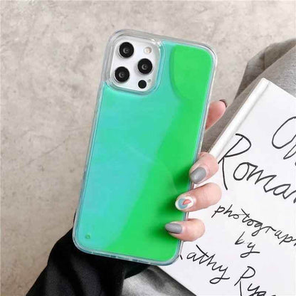 Glitter Luminous Cute Phone Case For iPhone 12 11 12 Pro Max XR XS Max X 7 8 Plus 12 Mini - Touchy Style .