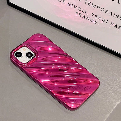 Glossy Silk Texture Pattern Phone Cases for iPhone