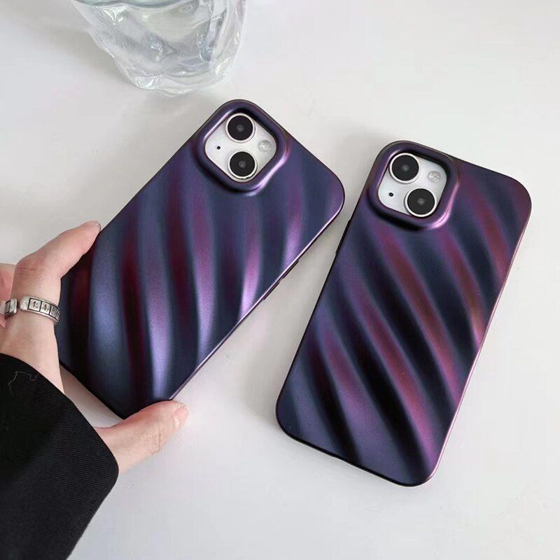 Glossy Silk Texture Pattern - Cute Phone Cases for iPhone 14, 13, 11, 12 Pro Max, 14 Pro, and 14 Plus - Touchy Style .