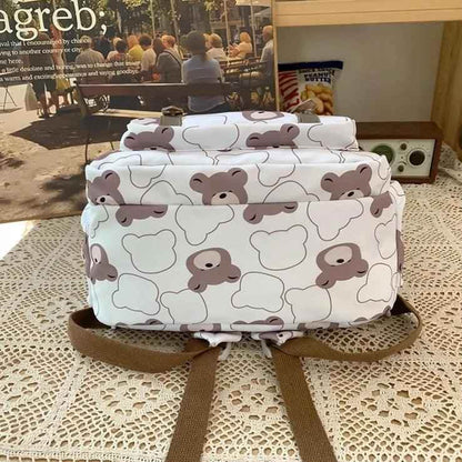 GM1242 Girl Cartoon Printing Cool Backpack: Travel School Nylon - Touchy Style