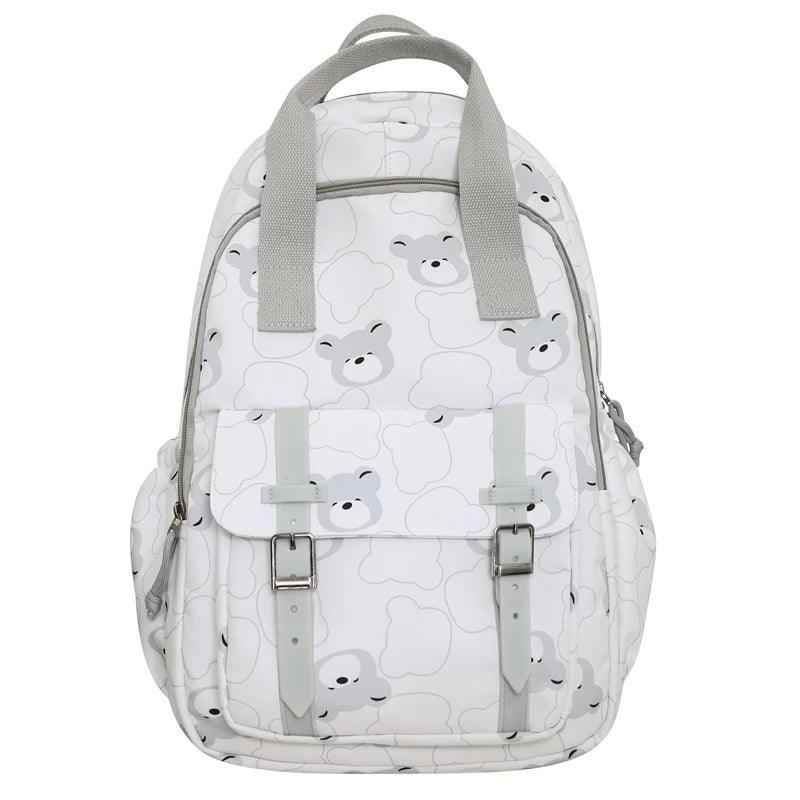 GM1242 Girl Cartoon Printing Cool Backpack: Travel School Nylon - Touchy Style