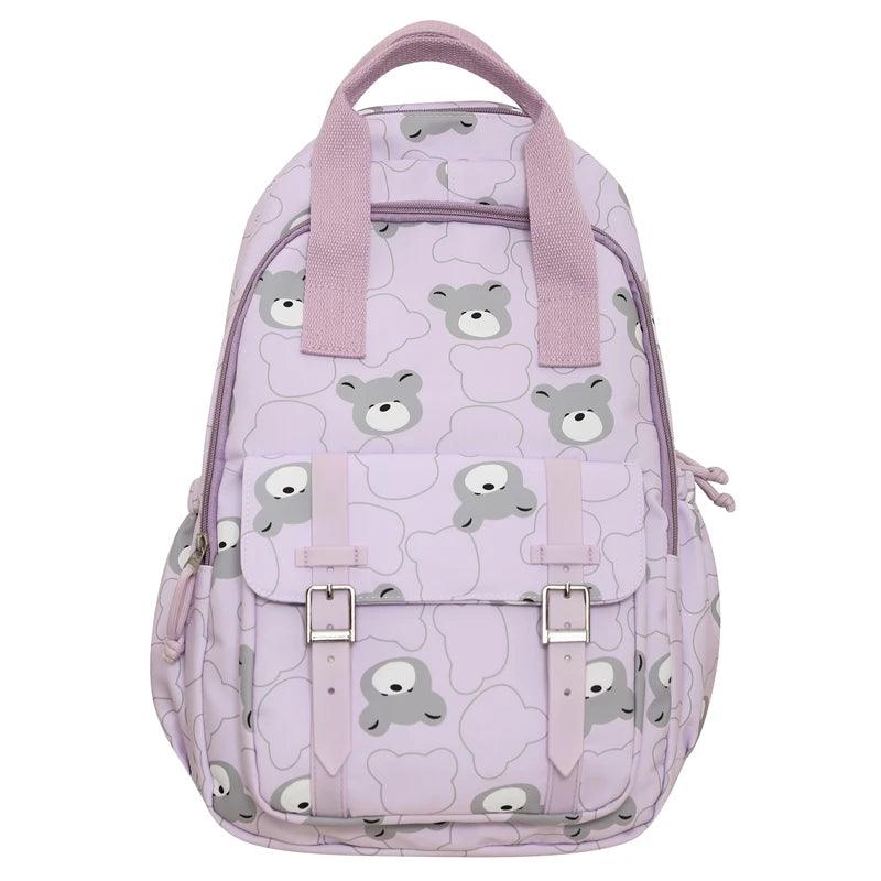 GM1242 Girl Cartoon Printing Cool Backpack: Travel School Nylon - Touchy Style .