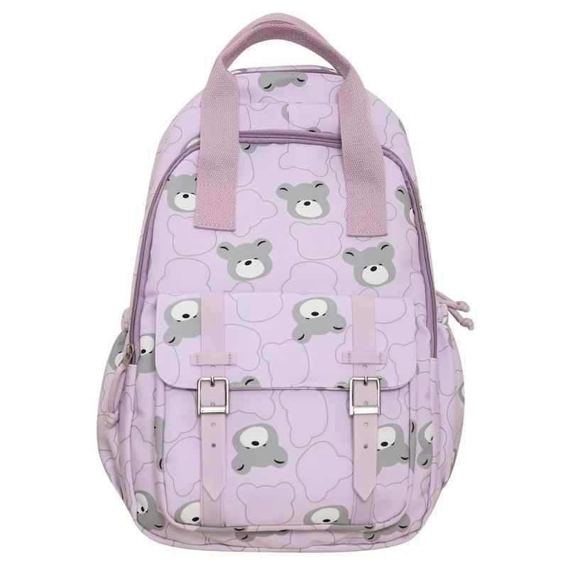 GM1242 Girl Cartoon Printing Cool Backpack: Travel School Nylon - Touchy Style