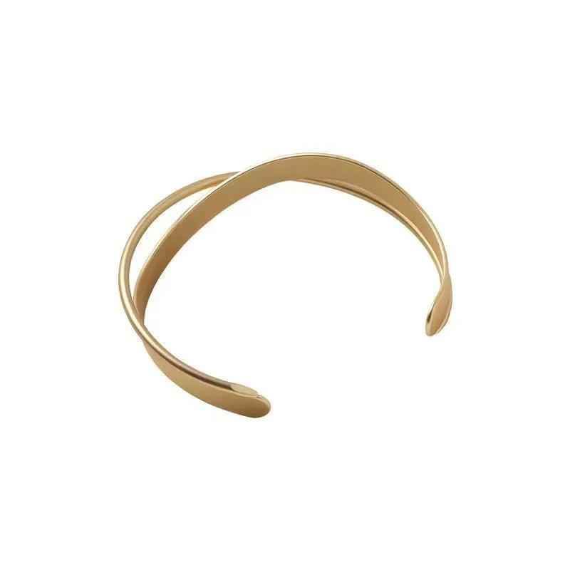 Gold Plated Mobius Bracelet Charm Jewelry R128 - Women&