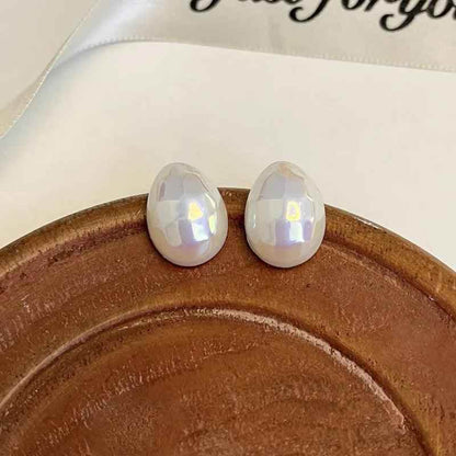 GQ131 Water Drop Pearl Stud Earrings - Fashionable Charm Jewelry - Touchy Style