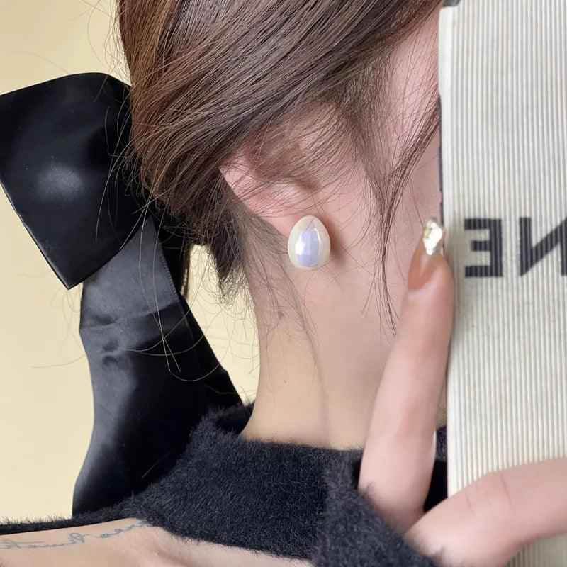GQ131 Water Drop Pearl Stud Earrings - Fashionable Charm Jewelry - Touchy Style