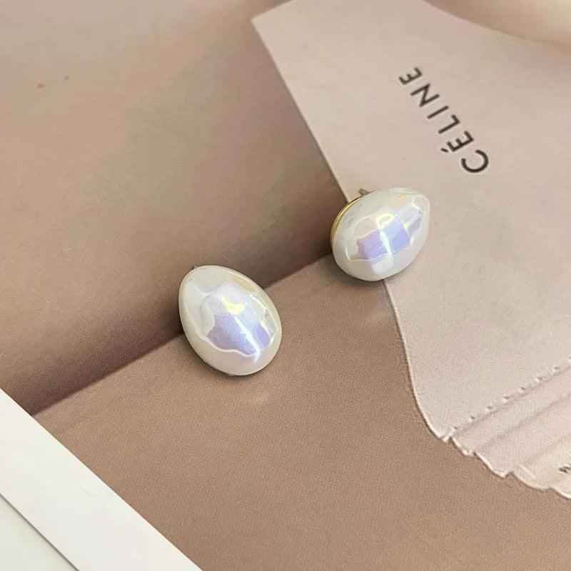 GQ131 Water Drop Pearl Stud Earrings - Fashionable Charm Jewelry - Touchy Style