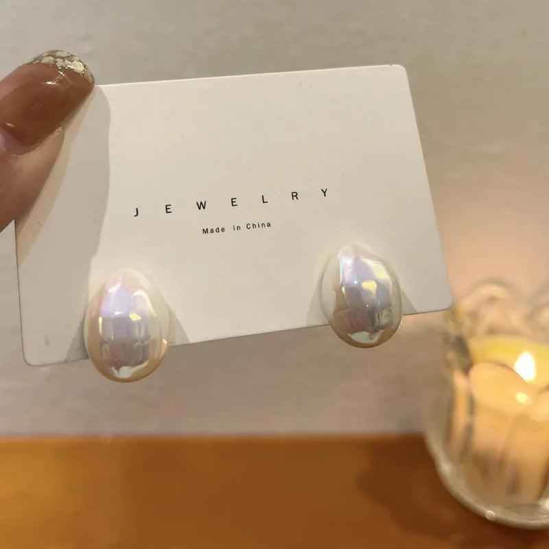 GQ131 Water Drop Pearl Stud Earrings - Fashionable Charm Jewelry - Touchy Style