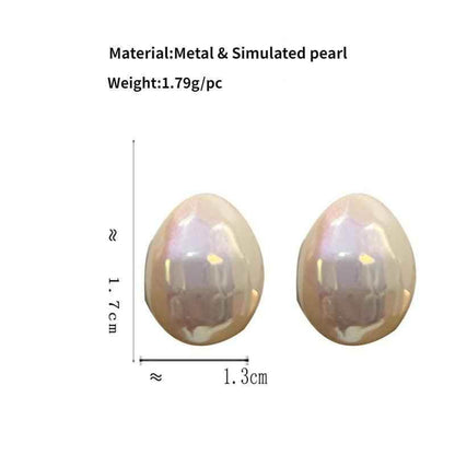 GQ131 Water Drop Pearl Stud Earrings - Fashionable Charm Jewelry - Touchy Style