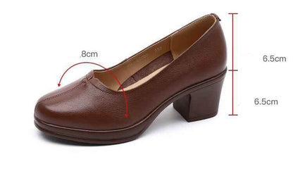 GR323 Fashion Pumps: Leather Women&