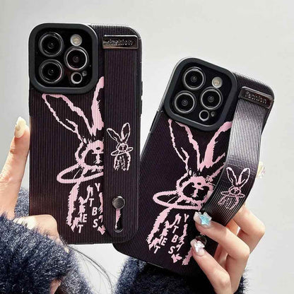 Graffiti Bunny Cute Phone Case For iPhone 15, 14, 11, 12, 13 Pro Max, and XR - WD115 Pattern - Touchy Style
