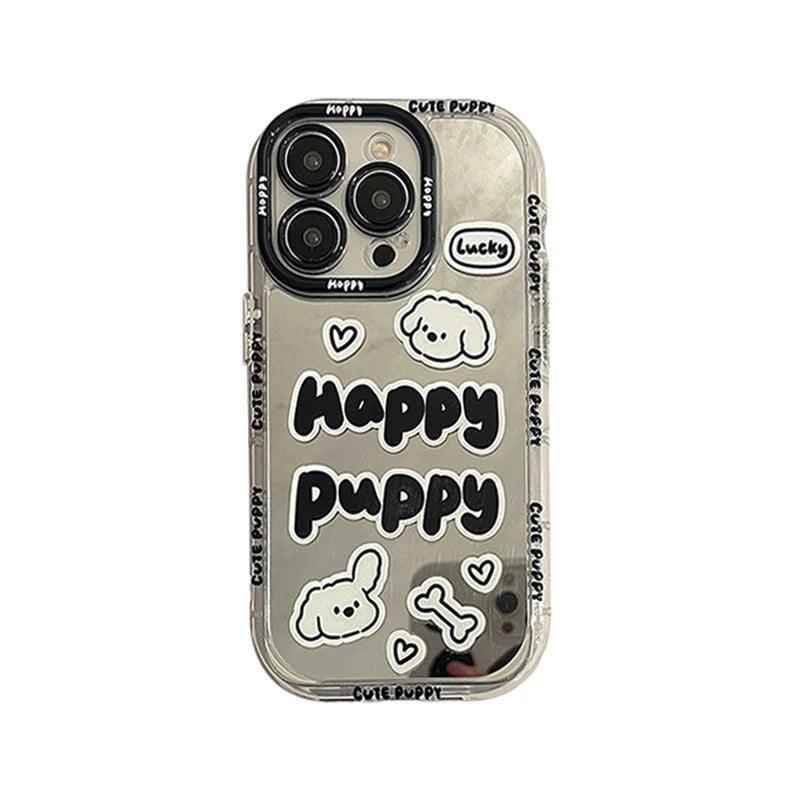 Graffiti Puppy - Cute Phone Case JCPC For iPhone 15, 14, 13, 11, 12 Pro Max, XS, XR, X, and 15 Plus - Touchy Style