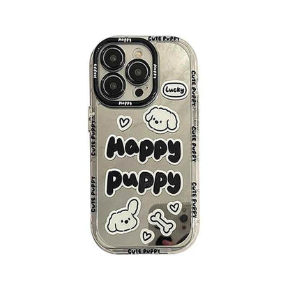 Graffiti Puppy - Cute Phone Case JCPC For iPhone 15, 14, 13, 11, 12 Pro Max, XS, XR, X, and 15 Plus - Touchy Style