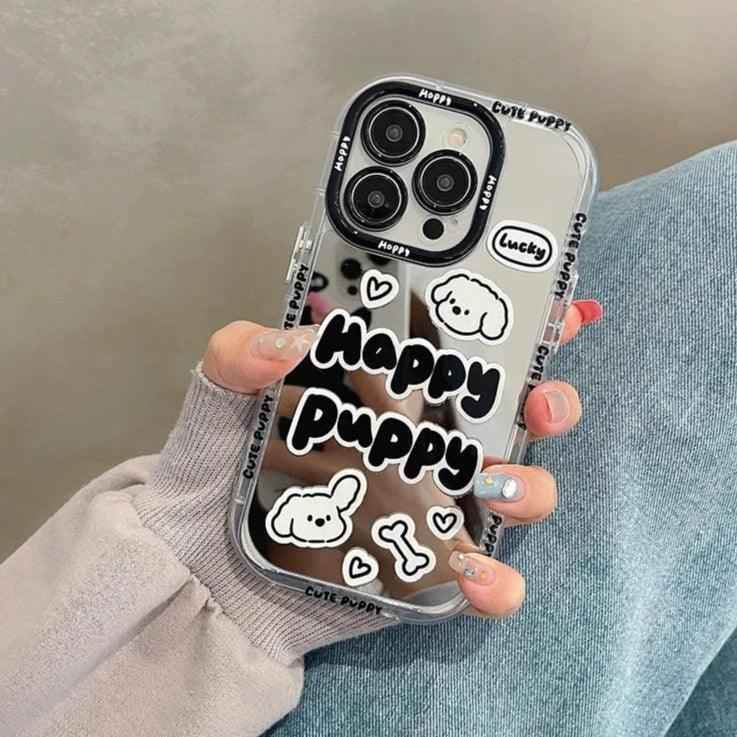 Graffiti Puppy - Cute Phone Case JCPC For iPhone 15, 14, 13, 11, 12 Pro Max, XS, XR, X, and 15 Plus - Touchy Style .