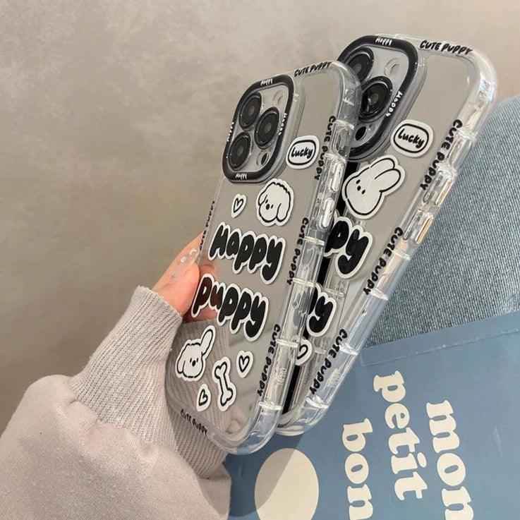 Graffiti Puppy - Cute Phone Case JCPC For iPhone 15, 14, 13, 11, 12 Pro Max, XS, XR, X, and 15 Plus - Touchy Style