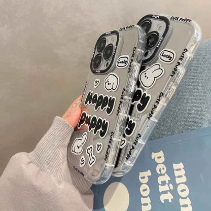 Graffiti Puppy - Cute Phone Case JCPC For iPhone 15, 14, 13, 11, 12 Pro Max, XS, XR, X, and 15 Plus - Touchy Style
