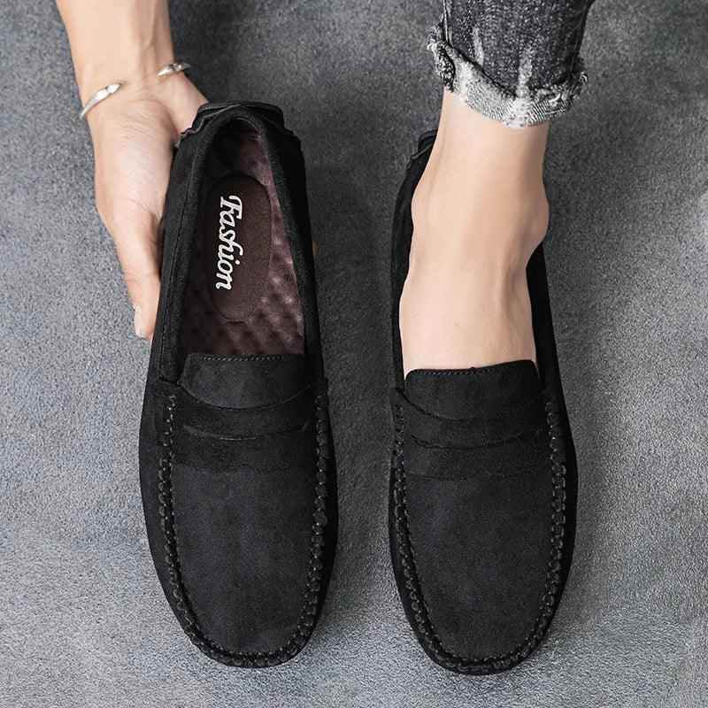 Gray Loafers Men&