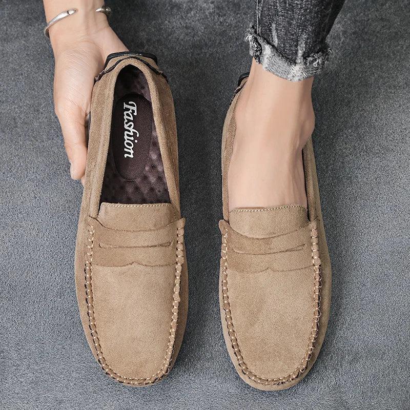 Gray Loafers Men&