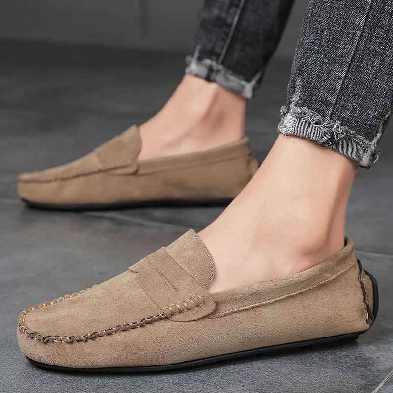 Gray Loafers Men&