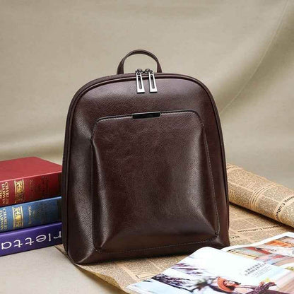 GV325 Cool Leather Fashion Casual Backpack - Large Capacity, Quality - Touchy Style