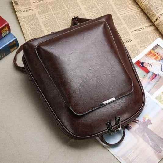 Women Backpack high quality PU Leather Fashion Backpacks Female Feminine Casual Large Capacity Vintage Shoulder Bags - Touchy Style .