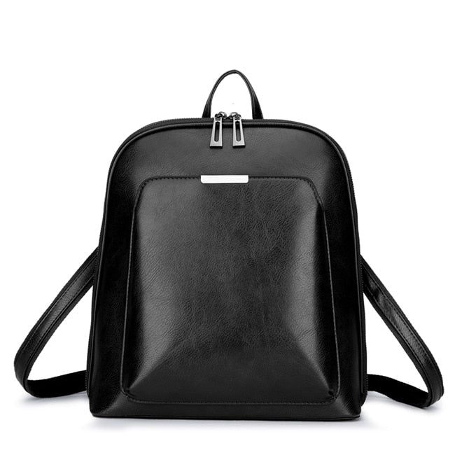 Women Backpack high quality PU Leather Fashion Backpacks Female Feminine Casual Large Capacity Vintage Shoulder Bags - Touchy Style .