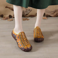 Handmade Hollow Leather Flats: RV154 Women's Casual Shoes Sneakers - Touchy Style .