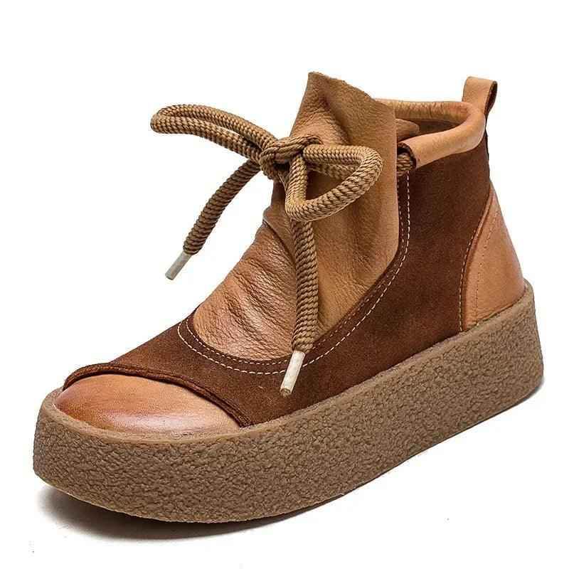 Handmade Leather Chelsea Ankle Boots for Women: AMV1218 Casual Shoes - Touchy Style